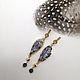 Earrings with geodes of Brazilian agate 'Gulfstream'. Earrings. Jewelry just for You (G-Korchagina). My Livemaster. Фото №6