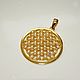 Charm Flower of Life (gold-plating, with stones), Amulet, Sochi,  Фото №1
