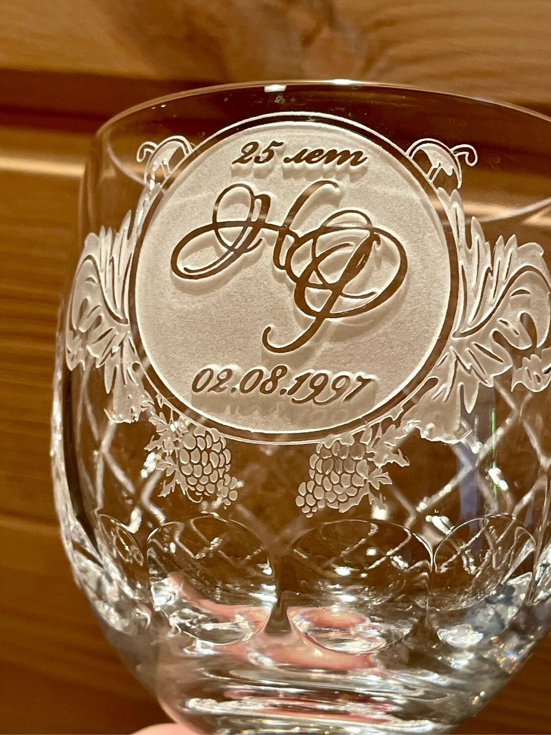 РОСКОШНЫЕ Английские бокалы (хрусталь) с ОБЪЁМНОЙ гравировкой ...