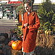 Designer coat Chocolate, wool handmade coat for women, Coats, Moscow,  Фото №1