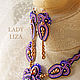 Soutache jewelry set Starry sky (necklace and earrings). Jewelry Sets. LADY-LIZA jewelry shop. My Livemaster. Фото №6