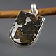 Метеоритный  кулон Сеймчан метеорит серебро подарок из космоса. Кулон. MeteoriteArt. Ярмарка Мастеров.  Фото №5