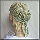 Hemp Bandana/Pistachio. Bandanas. CROCHET OLGA RICH. My Livemaster. Фото №4