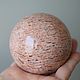 Pegmatite ball (microcline) peach color, 75 mm. Ball. Beautiful magic stones (silakamnia). My Livemaster. Фото №5