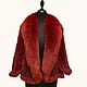 Bolero from mink knitted 'Red'. Boleros. Meha-Market. Online shopping on My Livemaster.  Фото №2