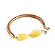 Stylish Jade Bracelet, Yellow Jade Leather Bracelet. Bead bracelet. Irina Moro. Online shopping on My Livemaster.  Фото №2