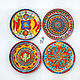 Order 'Mexican flavor' Large set of 8 plates. Art by Tanya Shest. Livemaster. . Decorative plates Фото №3