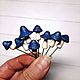 Setas mágicas en miniatura hechas de arcilla polimérica (azul brillante). Decoration for flower pots. magic stick. Ярмарка Мастеров.  Фото №6