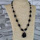 Necklace with a Black Agate pendant'. Necklace. Magic box. My Livemaster. Фото №4