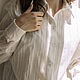  Блуза-рубашка оверсайз Белое облако. Блузки. Авторское Ателье Дарьи Левчонок. Ярмарка Мастеров.  Фото №4