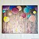 Interior oil painting 'Gentle dreams' canvas 40h50 cm with flowers, Pictures, Kolomna,  Фото №1