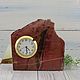 Table clock 'Rock' of rhodonite, Mantel Clock, Izhevsk,  Фото №1