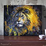 Картины и панно handmade. Livemaster - original item The picture with the lion. Leo. Buy a picture with a lion. Picture with a lion. Handmade.
