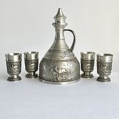 Tin wine jug collection Romanticism