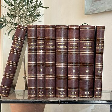 Винтаж ручной работы. Ярмарка Мастеров - ручная работа Винтаж: 1884 г Гончаров прижизненное 8 томов книги. Handmade.