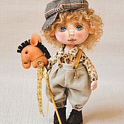 Куклы и игрушки handmade. Livemaster - original item interior doll. Textile doll made of fabric. Doll gift. Boy. Handmade.