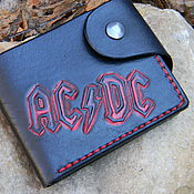 Сумки и аксессуары handmade. Livemaster - original item Wallet men`s AC/DC. Handmade.