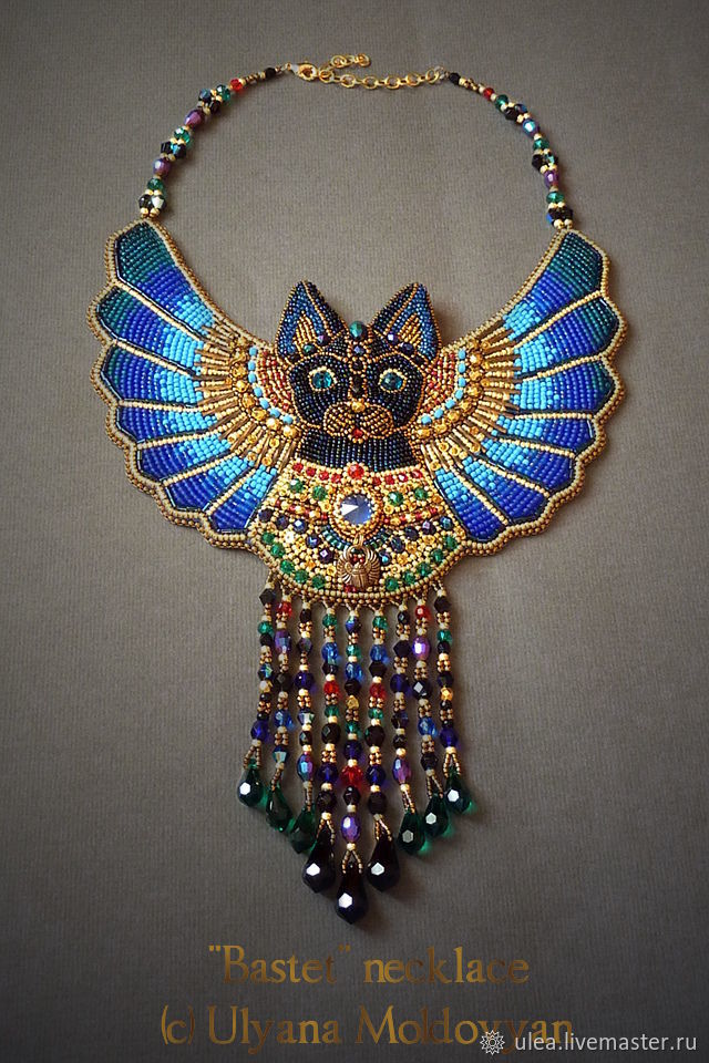Egyptian Bastet necklace – заказать на Ярмарке Мастеров – DQVFHCOM ...
