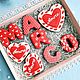 Set cakes on Valentine's Day. Cakes for Lovers. Gingerbread Cookies Set. sweets for joy (galinadenisenko). My Livemaster. Фото №4