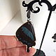 Earrings Are Real Butterfly Wings Blue Blue Black Rhodium. Earrings. WonderLand. My Livemaster. Фото №6