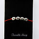 Personalised bracelet on red thread. Bead bracelet. Twinkle Shop (twinkleshop). Online shopping on My Livemaster.  Фото №2