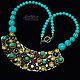 Turquoise Necklace (393) designer jewelry. Necklace. Svetlana Parenkova (parenkova). Online shopping on My Livemaster.  Фото №2