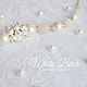 Pulsera de perlas de Mallorca, cuarzo rosa. Bead bracelet. White Book. Online shopping on My Livemaster.  Фото №2