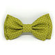 Bow tie olive polka dot, Ties, Moscow,  Фото №1