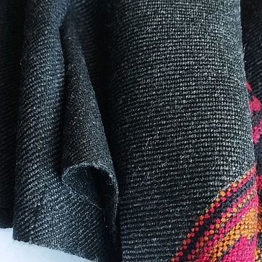 Аксессуары ручной работы. Ярмарка Мастеров - ручная работа Палантин Kullu shawls серый графит с орнаментом. Handmade.