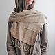 Hand Woven and Hand Dyed Scarf Karen (100% Organic Cotton), Wraps, Moscow,  Фото №1