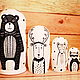 Educational Toy Forest Animals wooden toy home decor. Puzzle. color of magic. Online shopping on My Livemaster.  Фото №2