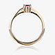 Необычное помолвочное кольцо с розовым сапфиром SAPPHIRE HEART RING. Кольцо помолвочное. Obruchalkicom. Ярмарка Мастеров.  Фото №4