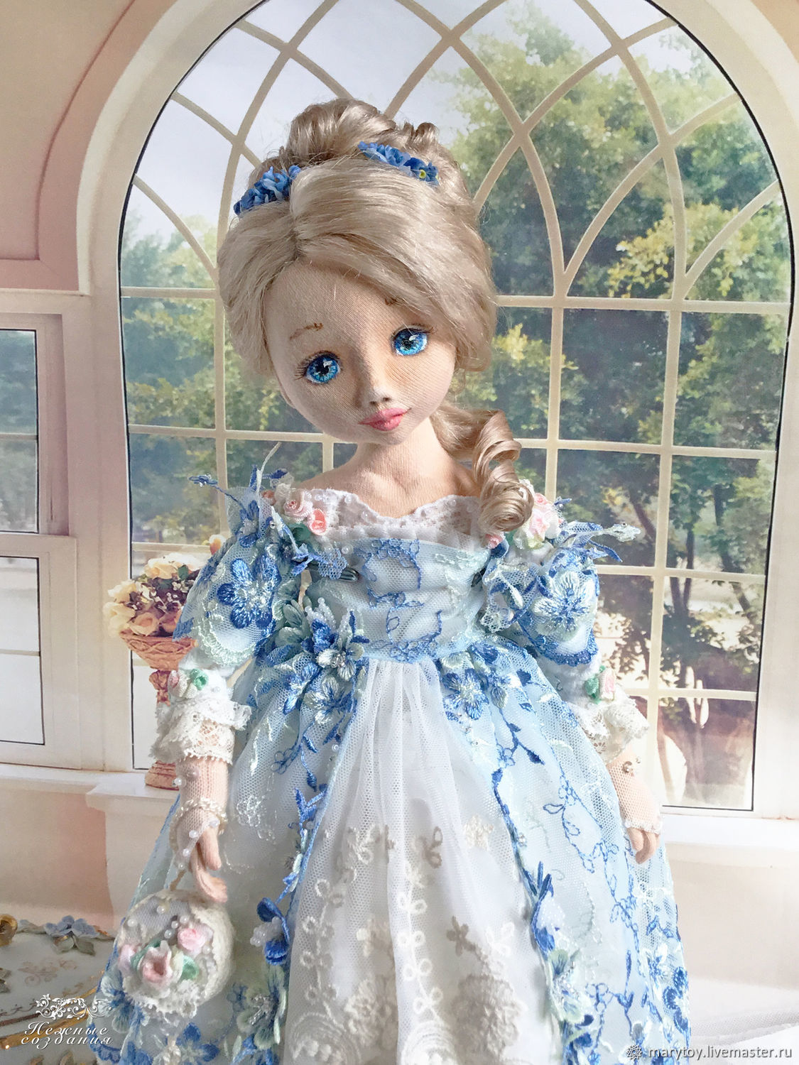 Татьяна, коллекционная текстильная кукла – заказать на Ярмарке Мастеров ...