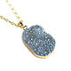 Blue agate Druse pendant, blue stone pendant, agate pendant. Pendants. Irina Moro. My Livemaster. Фото №5