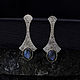 Order Druze silver earrings - Many options inside!. stepan-klimov. Livemaster. . Earrings Фото №3