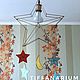 Lamp 'Star' in the children's room with stained glass stars, Ceiling and pendant lights, Magnitogorsk,  Фото №1
