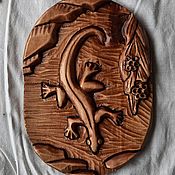 Для дома и интерьера handmade. Livemaster - original item Panel lizard. Handmade.