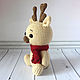 Knitted toy Fawn in a scarf. Stuffed Toys. yuliya-dudkova. Online shopping on My Livemaster.  Фото №2