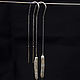 Earrings 'Sticks' silver, white pearl Biwa. Thread earring. stepan-klimov. Online shopping on My Livemaster.  Фото №2