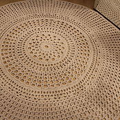 Для дома и интерьера handmade. Livemaster - original item The carpet is round .cotton. severe.. Handmade.