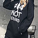 Women's sweatshirt black, long sweatshirt oversize, black sweatshirt. Sweater Jackets. Lara (EnigmaStyle). My Livemaster. Фото №4