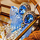 Blue earrings with bows Elena Aquamarine. bead earrings. Earrings. LADY-LIZA jewelry shop. Online shopping on My Livemaster.  Фото №2