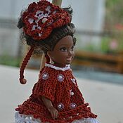 Куклы и игрушки handmade. Livemaster - original item Dress and flower hat for Chelsea doll.. Handmade.