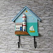 Для дома и интерьера handmade. Livemaster - original item Housekeeper-hanger Marine 2. The housekeeper wall.. Handmade.