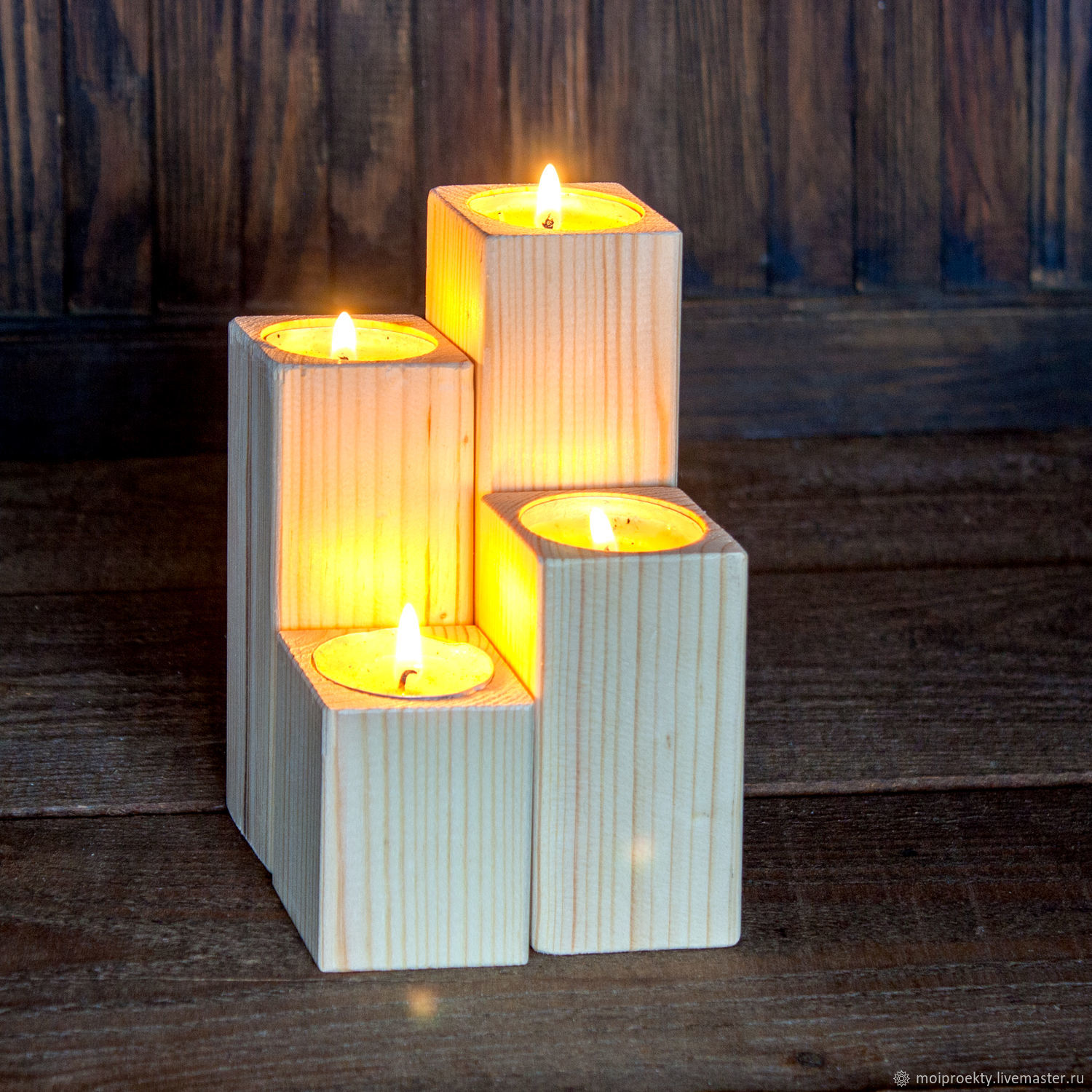 Подсвечник Колонна Деревянная заготовка в интернет-магазине на Ярмарке ...