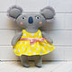 Order Soft toy Koala baby girl's dress. Little Twins by Yana Vertoprakhova. Livemaster. . Stuffed Toys Фото №3