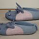 Felted Slippers 'Hippos'. Slippers. MMwool (marinamol). My Livemaster. Фото №8