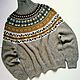 Walnut V/Жаккардовый жилет Твид и альпака M/L Fair isle vest. Жилеты. SweetHome. Ярмарка Мастеров.  Фото №7