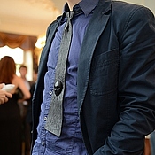 Аксессуары handmade. Livemaster - original item 3D bow tie made of genuine leather 