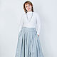 Skirt linen, skirt boho gray linen, Skirts, Kaliningrad,  Фото №1